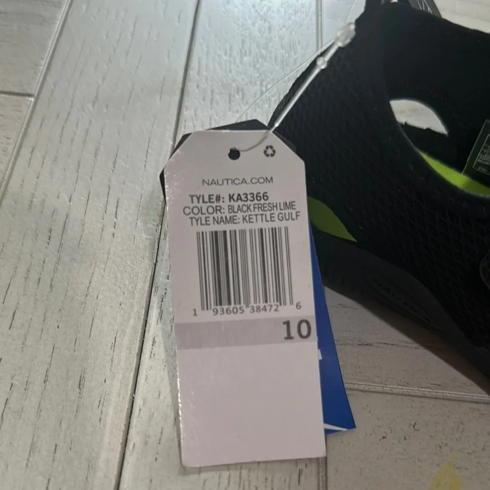 Nautica Black Fresh Lime Water Shoes